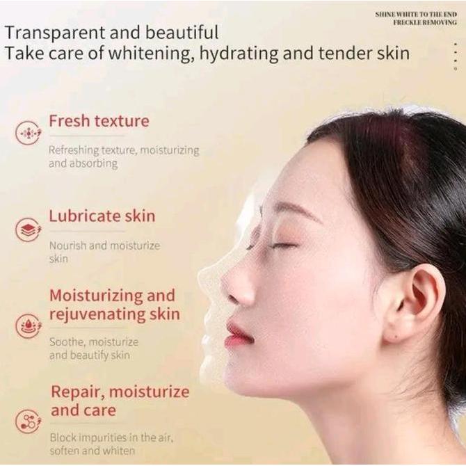 Feisumasuku- Meetface Masker Wajah Menghilangkan Bintik-Bintik Topeng Koyak Anti Penuaan & Kedut Kol