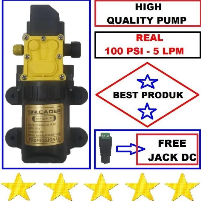 Pompa Dc 12V Single Pump Dc Air Cuci Motor Steam Misting Jet Cleaner Alat Siram Dinamo Sinleader Ori