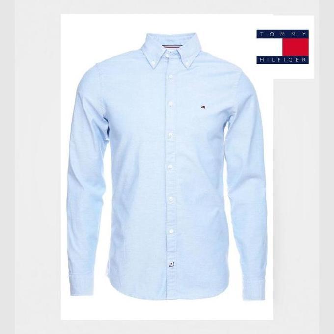 Termurah / Hot Sale Kemeja Polos Lengan Panjang Pria Tommy'S Hilfiger Premium