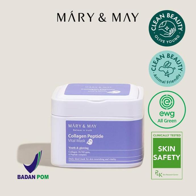 Feisumasuku- Mary & May Collagen Peptide Vital Mask 400G