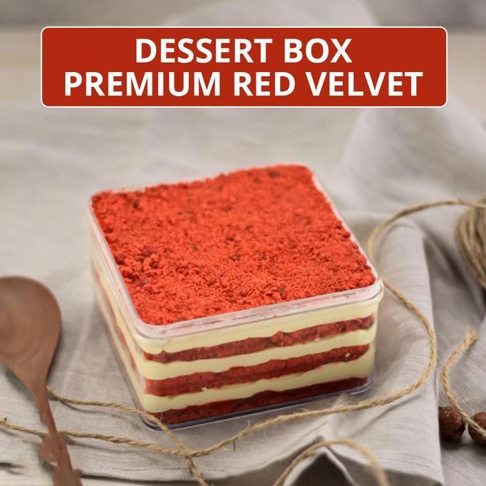 Keki- Dessert Box Premium Red Velvet - Kue Red Velvet - Cake Red Velvet
