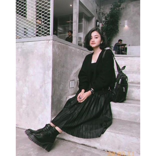 Langsungaja- Toply Shop Cardigan Rajut Oversize Yuki Rajut Atasan