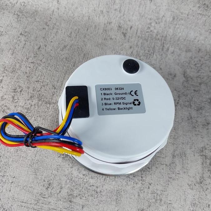 Promo Tachometer Ip67 Genset Rpm Meter 4000 Rpm 12V / 24V  Tachometer With Hour Meter Vdo / Rpm Mete