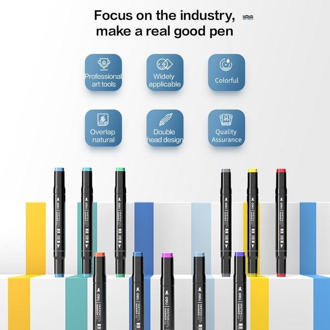 Shashin- Mayy Touchfive 168/120/80/60 Warna Sketsa Spidol Umum General Marker Set Animation Markers