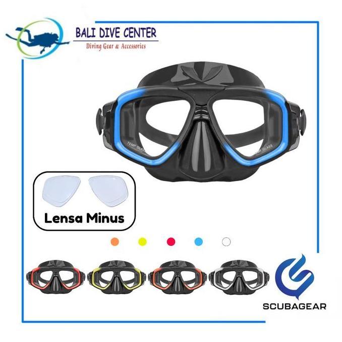 NEW SCUBAGEAR Mask Zoom with Lensa Minus  - Mask Snorkeling