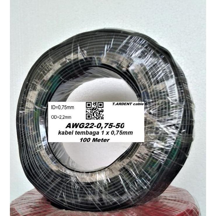 Murah Kabel Awg18 Awg 18 Kabel Serabut 0.75 X 100 Meter