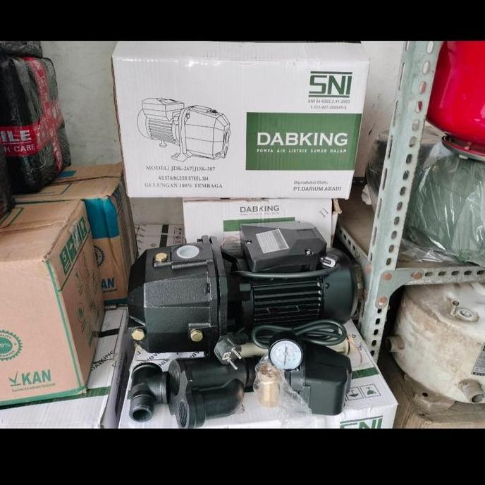 Pompa Air Jet Pump Dabking Jdk 267 Gulungan Tembaga Buat Kedalaman 30 Meter As Stainless 304 Terbaik