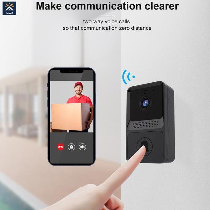 Waiyulimanshop - Bel Rumah Dengan Kamera Doorbell Interkom Wifi/ Kamera Wireless
