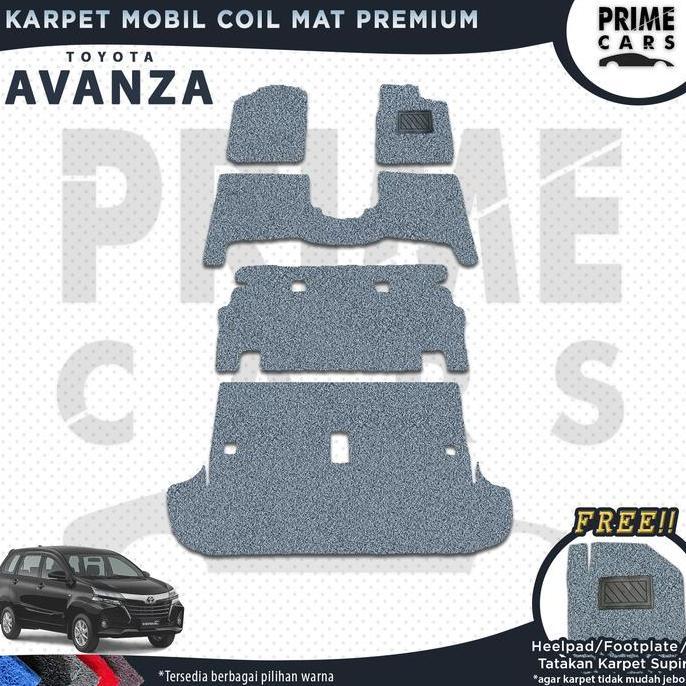 Promo Karpet Mobil Coil mat AVANZA 2003 - 2021 old/ Grand New/ All new/ Veloz - Mie Bihun 1 Warna Fu