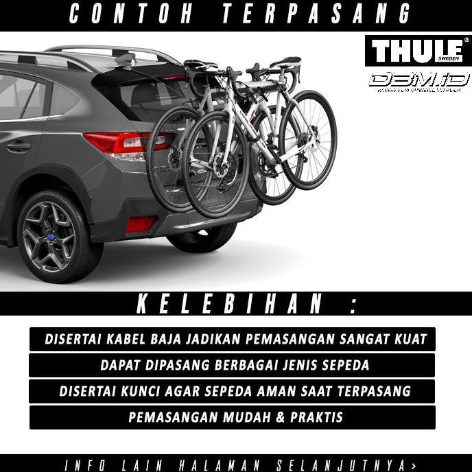 Promo THULE Outway Hanging 2 Rak Sepeda Bagasi Belakang Mobil 2 Sepeda Diskon