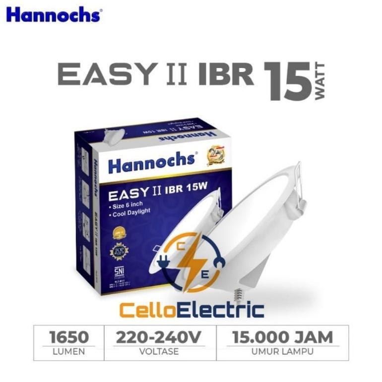 Lampu Panel Hannochs 15 Watt - Led Downlight Hannochs Easy II 15 W Putih