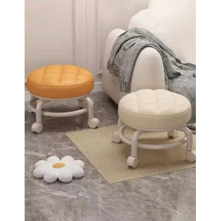 Kursi Santai Bangku Jongkok Bulat Kursi Bulat Kursi Kecil Kursi Bundar Kursi Bulat Roda Besi Furnitu