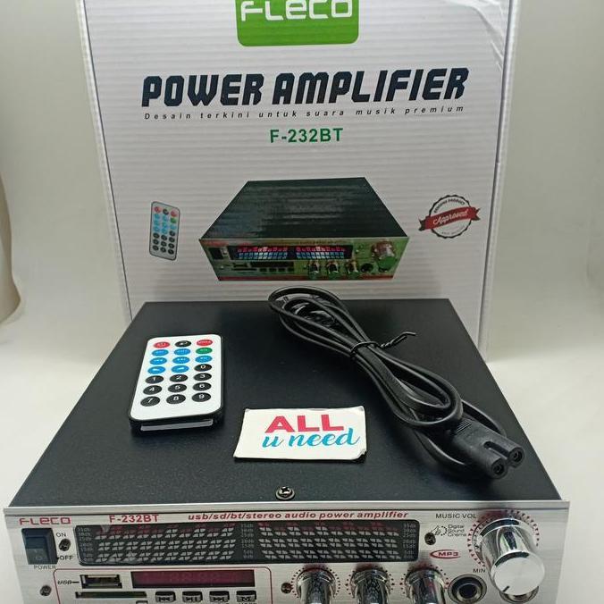 Murah Amplifier Fleco F-232BT - Ampli Fleco 232 BT - Fleco 232BT all-u99 Kualitas Baik