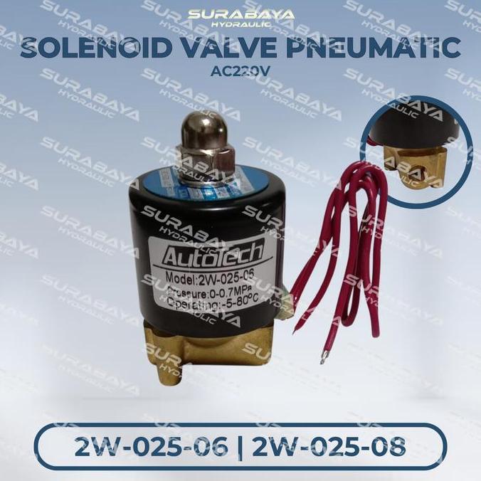 Murah 2W-025 | Solenoid Valve 2W-025-06 2W-025-08 Pneumatic Ac220V Dc24V Ac 220 Dc 24 2W 25 2 W 25