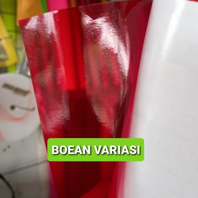 Sticker Skotlet transparan Merah