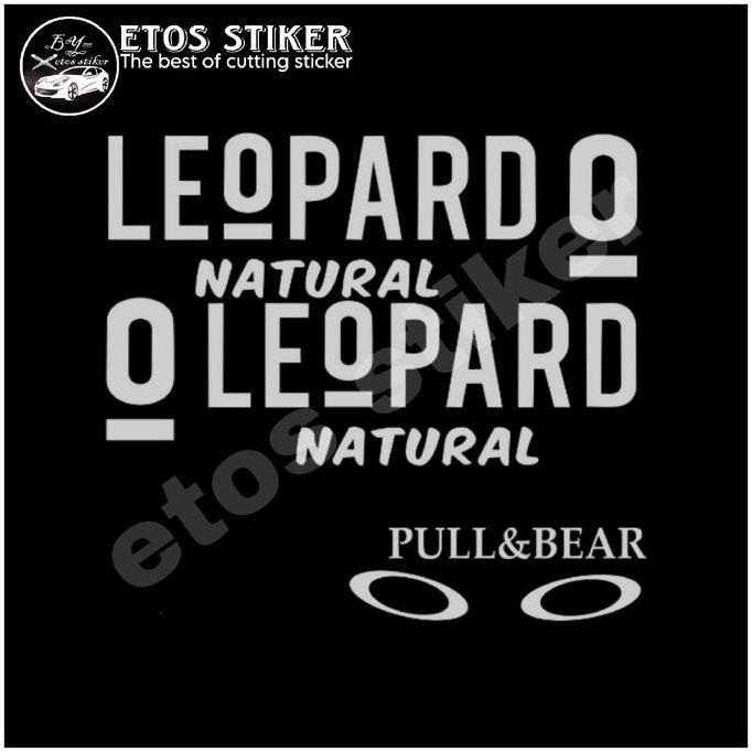 stiker helm leopard cutting sticker tulisan leopard