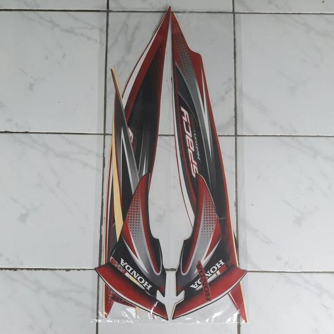 stiker striping body motor spacy 2012 merah