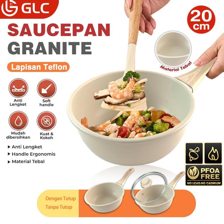 HOT DEALS Panci Susu Granite Mini Anti Lengket Foodgrade Sauce Pan Marble Anti Lengket Panci Susu an