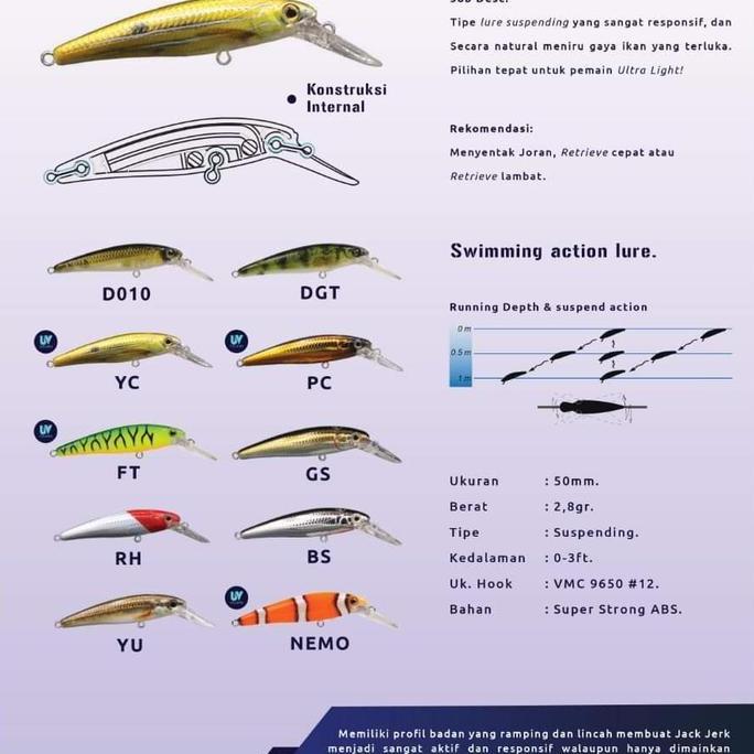 LURE MINNOW DAIMARU JACK JERK SUSPENDING