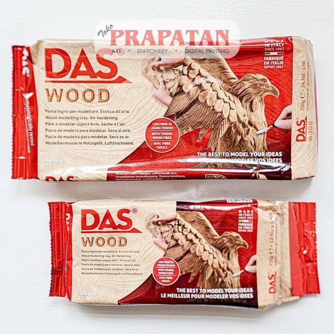 Das Modelling Clay WOOD | Das Clay | Tanah Liat | Pottery