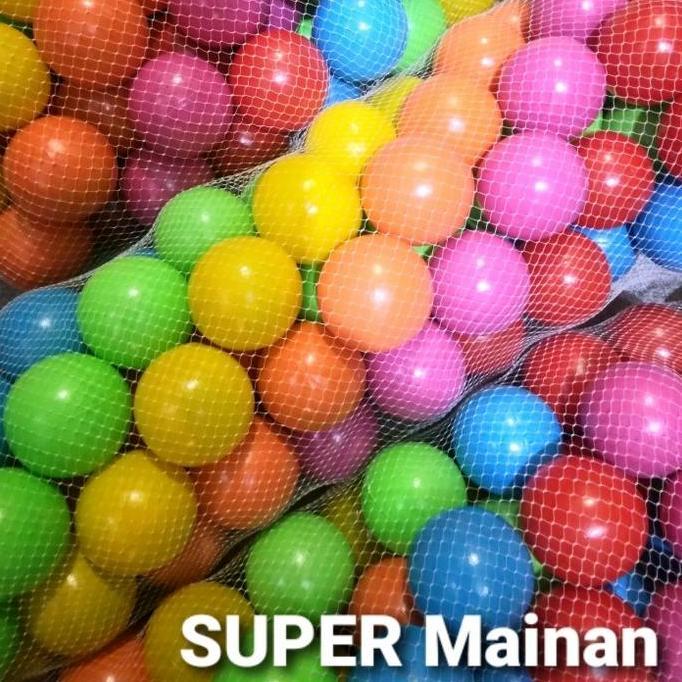 Bola plastik untuk mandi bola isi 100 pcs