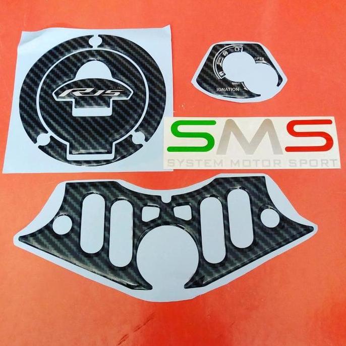 Tankpad Carbon Yamaha R15 Vva | Tankpad Stiker Set Yamaha V3