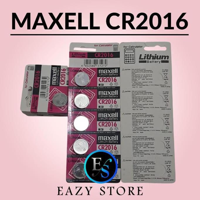 baterai maxell cr2016 3v original / batre cr 2016 cr2016 original Lithium battery 3V
