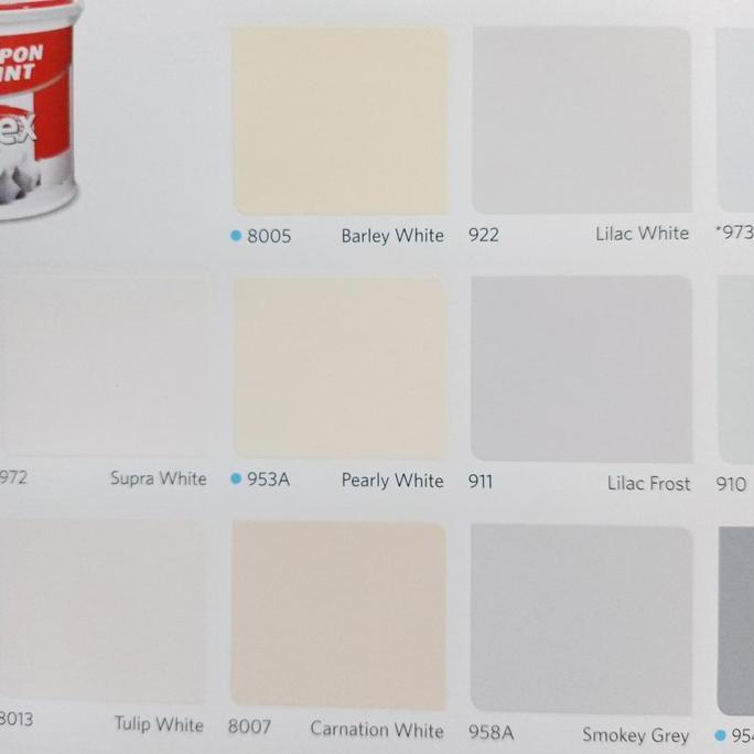 Cat tembok Vinilex warna 953A Pearly White kemasan 5 kg ( galon )