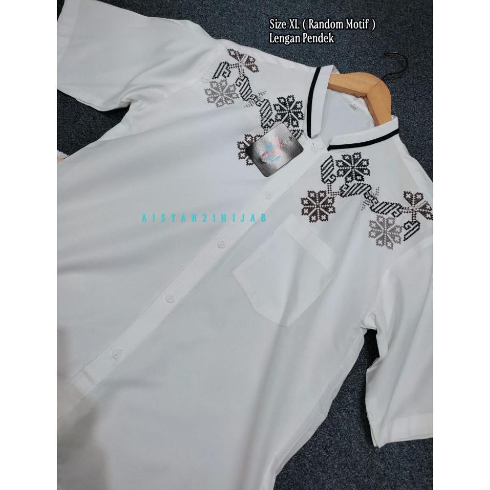 Disc Aisyah21Hijab | Baju Koko Lengan Panjang & Pendek | Dewasa & Remaja | White