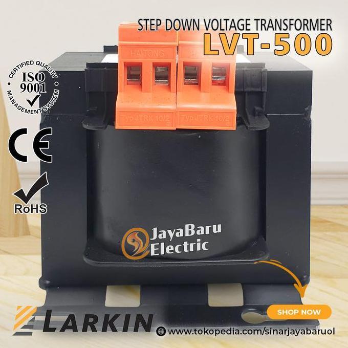 Promo Trafo Step Down Larkin 500Va 500 Watt Output 220V 110V 48V 36V 24V 12V