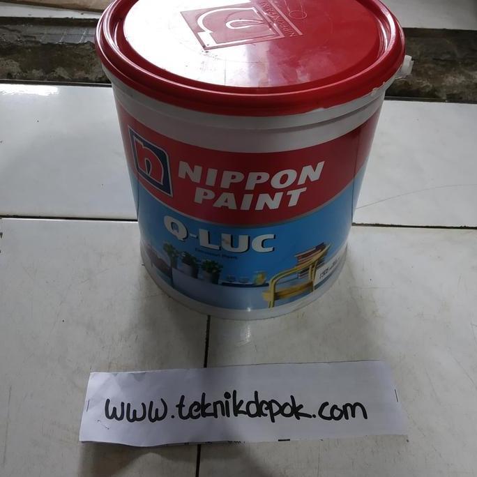 Cat Nippon paint 4.5 Kg Cat Q Luc GreyCloth 1550 Cat Tembok 1 Galon