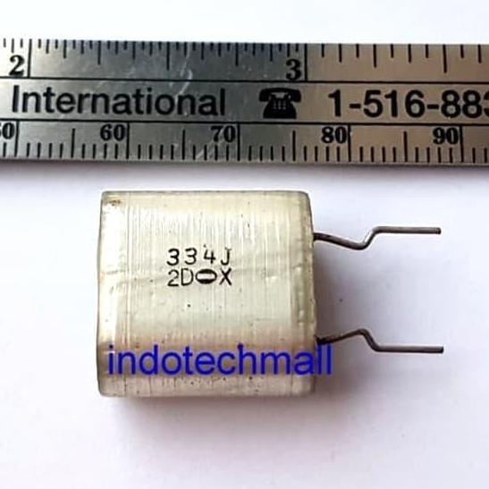 Capacitor Polystyrene 330n 334 J 200v kapasitor vintage