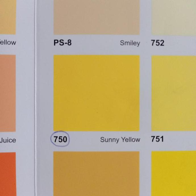 Cat tembok Avitex 750 Sunny Yellow kemasan 1 kg ( Kuning Tua )