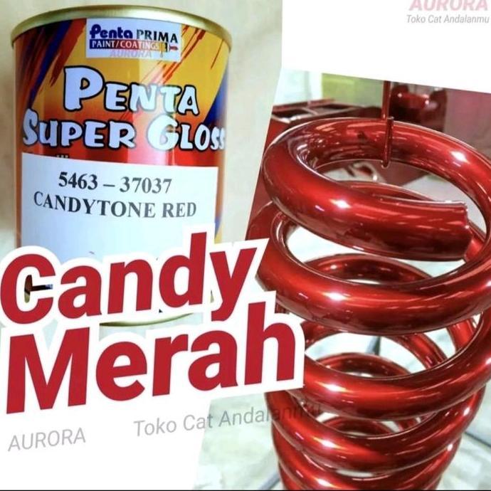 CAT PAKET LENGKAP PENTA SUPER GLOSS CANDY TONE RED - CANDY MERAH