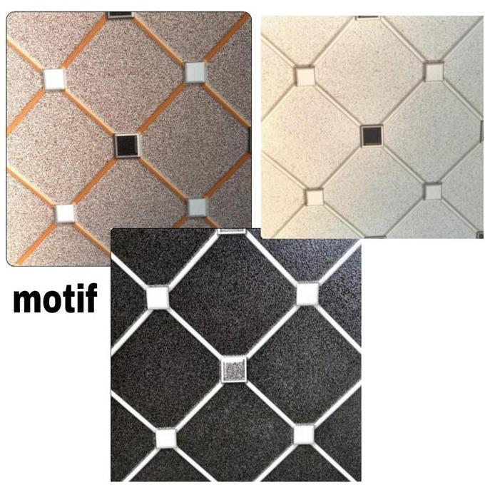 KERAMIK LANTAI 40X40 HEXAGON ABU HITAM PUTIH-KERAMIK LANTAI GARASI