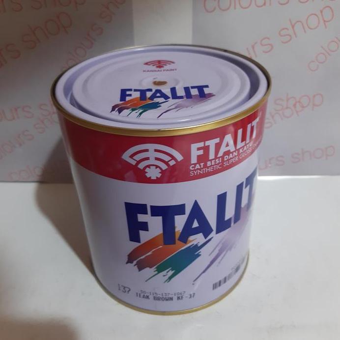 CAT FTALIT KAYU BESI WARNA COKLAT/TEAK BROWN 137 ISI 1KG