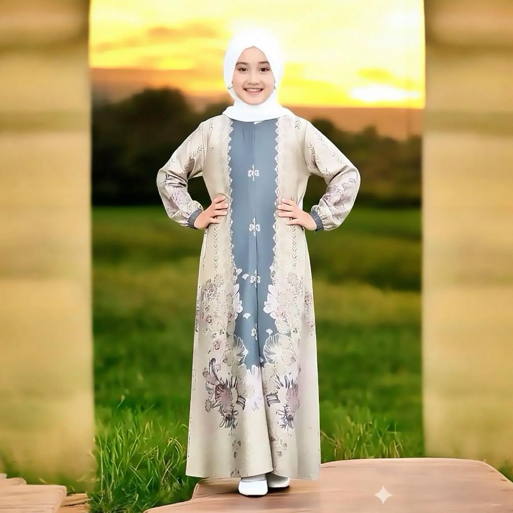 Termurah  Gamis Anak Medina Silk Premium | Gamis Kids Medina