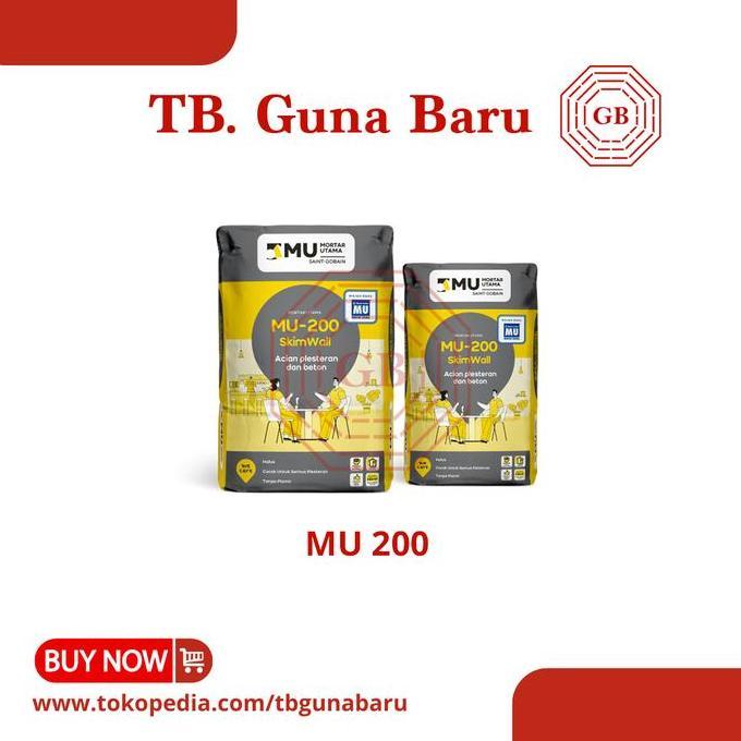 MU 200 Semen Mortar / Skimwall/ Semen Acian dan Plester Beton