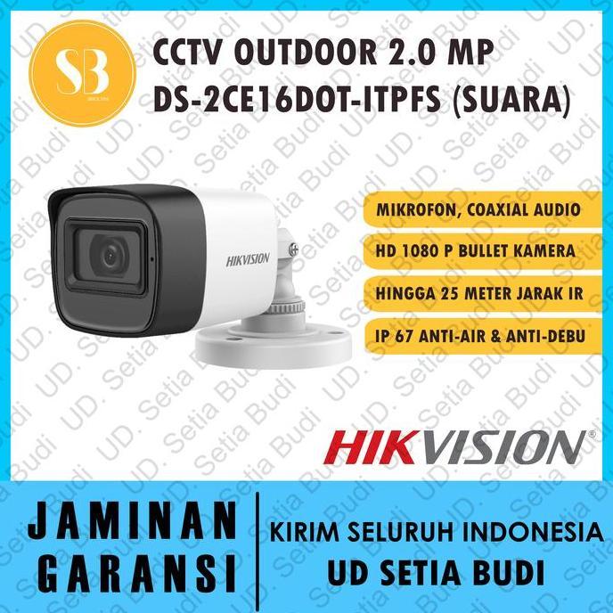 Sale Kamera Cctv Outdoor ( Suara ) Hikvision Ds-2Ce16D0T-Itpfs 2.0 Mp