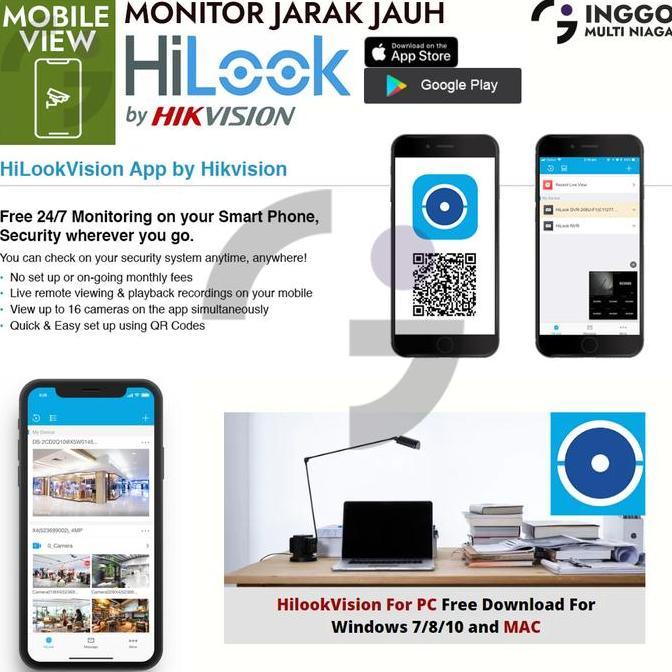 Promo Paket Cctv 8 Kamera 2Mp Hilook Murah