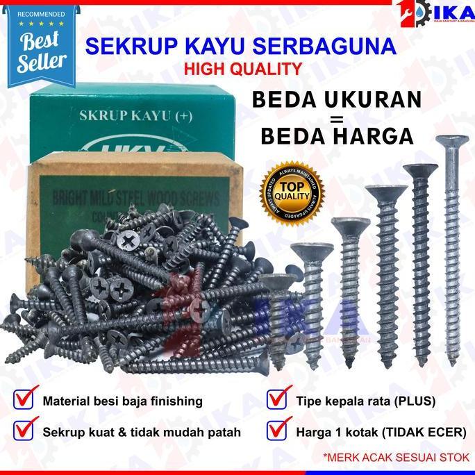 SYAUBAN Sekrup skrup kayu 1 inch (+) plus / bagus kuat murah