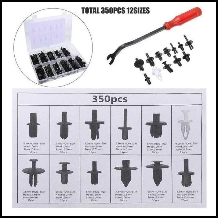 TERLARIS KLIP BEMPER KLIP KANCING BAUT PLASTIK MOBIL VOXY UNIVERSAL 