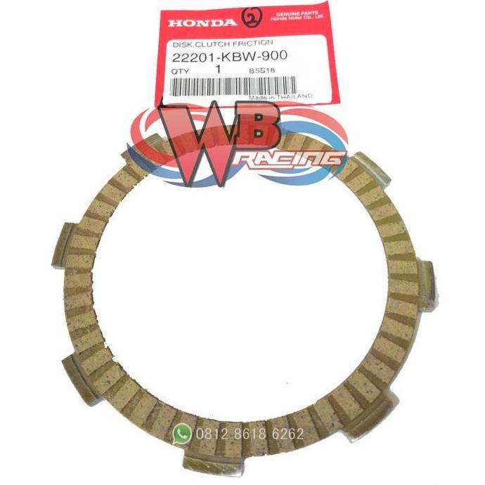 Kampas Kopling Honda CBR 150 CBU Thailand Orinal Impor Thailand 22201-KBW-900