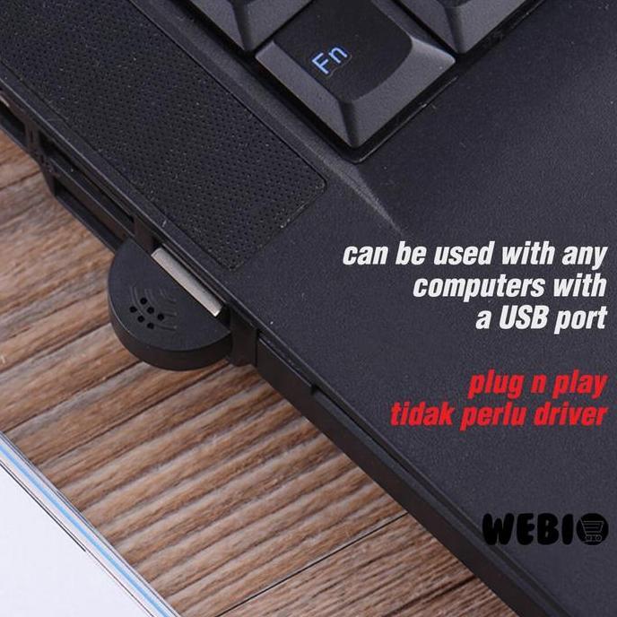 Mic U01 Microphone USB Mini Microfon Laptop Mikrofon PC Mik