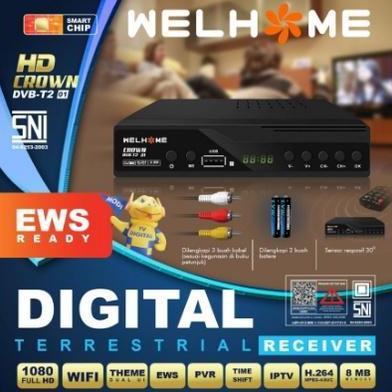 SET TOP BOX TV DIGITAL RECEIVER WELHOME T2 STB
