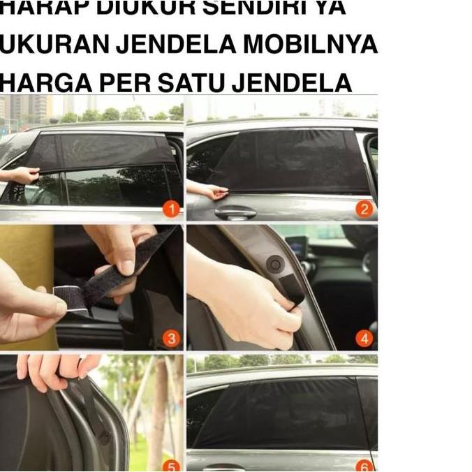 KELAMBU JARING TIRAI JENDELA MOBIL ANTI NYAMUK ANTI DEBU ANTI UV