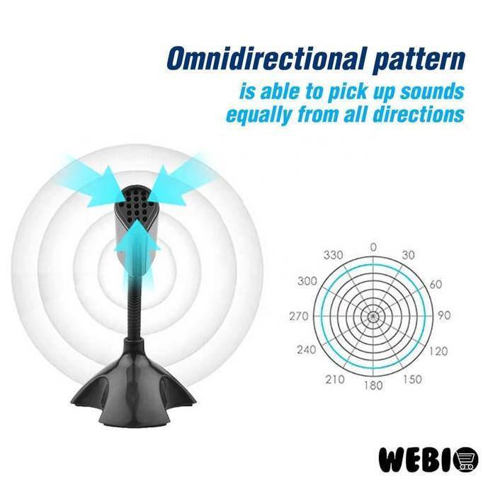 Mic U03 Microphone USB Mini Microfon Kabel Mikrofon PC Mik