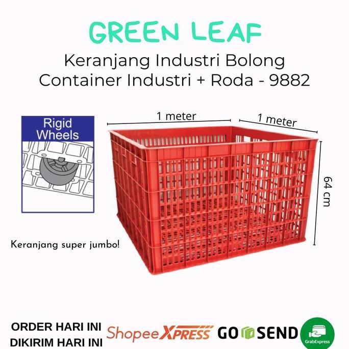 Grosir Atari - Container Box Industri 9882 Lr Roda / Kontainer Industri Roda