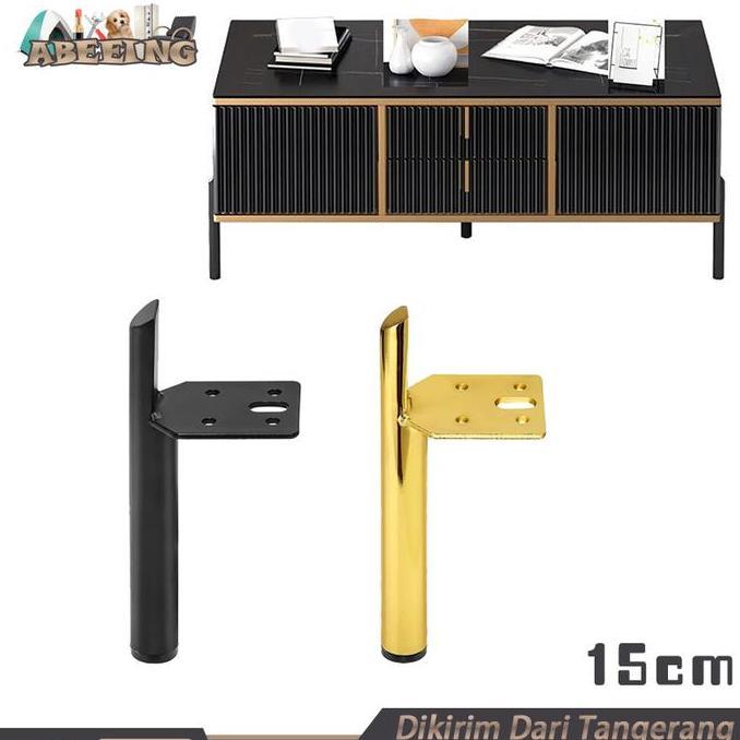 SYAUBAN 15cm Kaki Sofa Gold / Kaki Kursi Besi / Sofa Leg / Kaki Meja