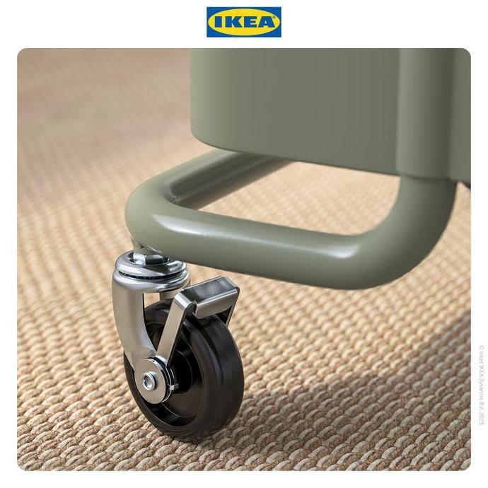 Promo Ikea Raskog Troli Dapur Serbaguna Abu-Hijau 35X45X77Cm